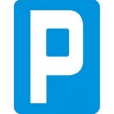 D-18 Parking. Oznacza miejsce przeznaczone na postój pojazdów (zespołów pojazdów), z wyjątkiem przyczep kempingowych; umieszczona pod znakiem tabliczka T-23e oznacza, że na parkingu jest dopuszczony także postój przyczep kempingowych