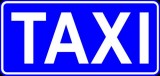 D-19 Postój taksówek. Oznacza miejsce przeznaczone na postój taksówek osobowych, z wyjątkiem taksówek zajętych. Umieszczony na znaku napis 