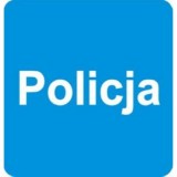 D-21a Policja. Informuje o znajdującym się przy drodze komisariacie policji. Znak może być umieszczony w innym miejscu niż po prawej stronie jezdni