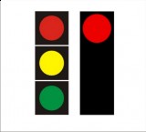 S-1 sygnał czerwony Sygnalizator podstawowy - sygnał czerwony. Oznacza zakaz wjazdu za sygnalizator
