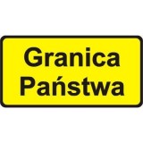 Tabliczka T-17 Granica państwa. Wskazuje granicę państwa